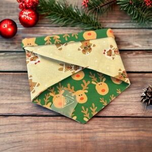 Brand New Double-Sided Christmas Bandana for Small Dogs